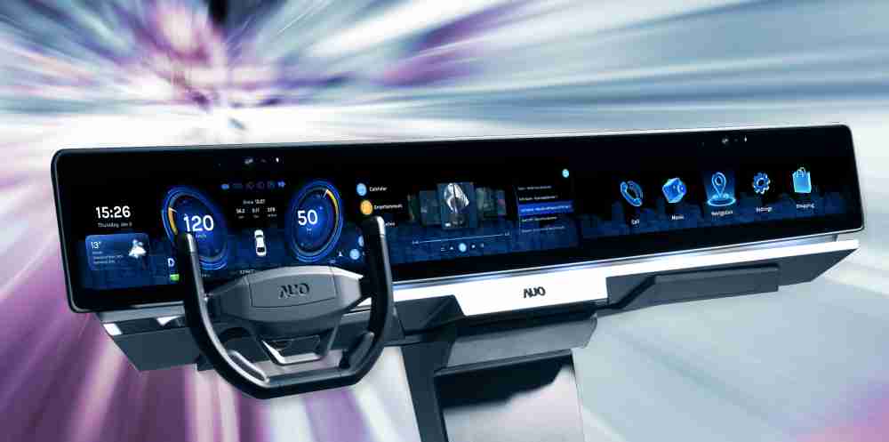 尊龙集团开拓前瞻显示技术创新应用，，，，结合优异整合设计能力，，，，开发智能车载FIDM Plus一体化显示方案，，，，让驾驶操作与车内娱乐体验再进化