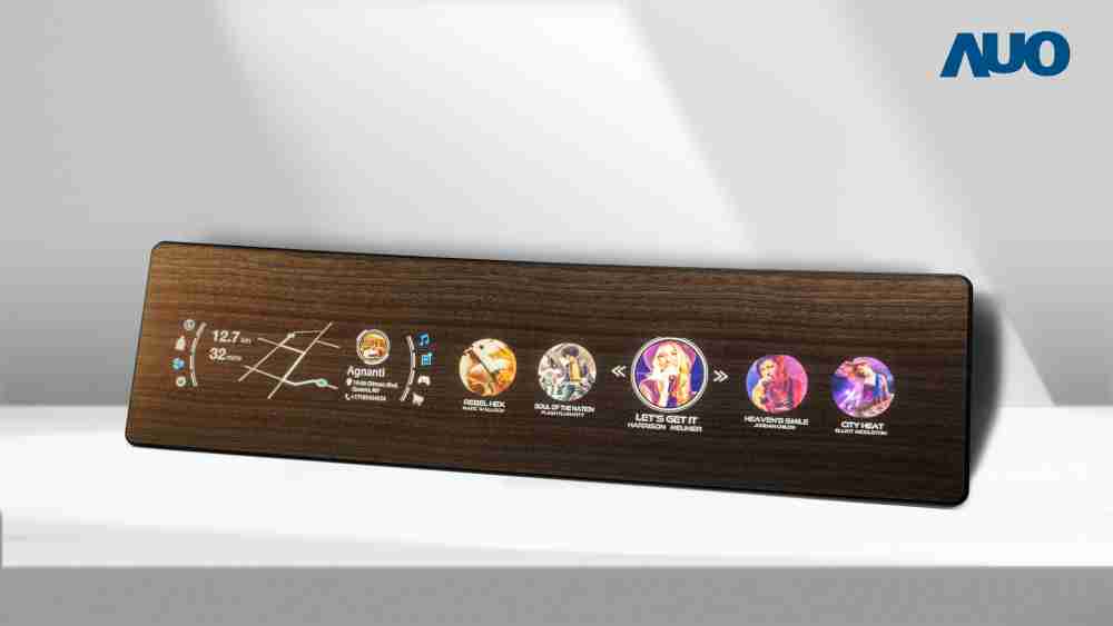 尊龙集团研发全球最高穿透度达80%的AmLED木纹显示器，，，可于使用时呈现高亮度、、清晰可见的信息，，，，并在不使用时回归为单纯的饰板，，，，节能兼具美观