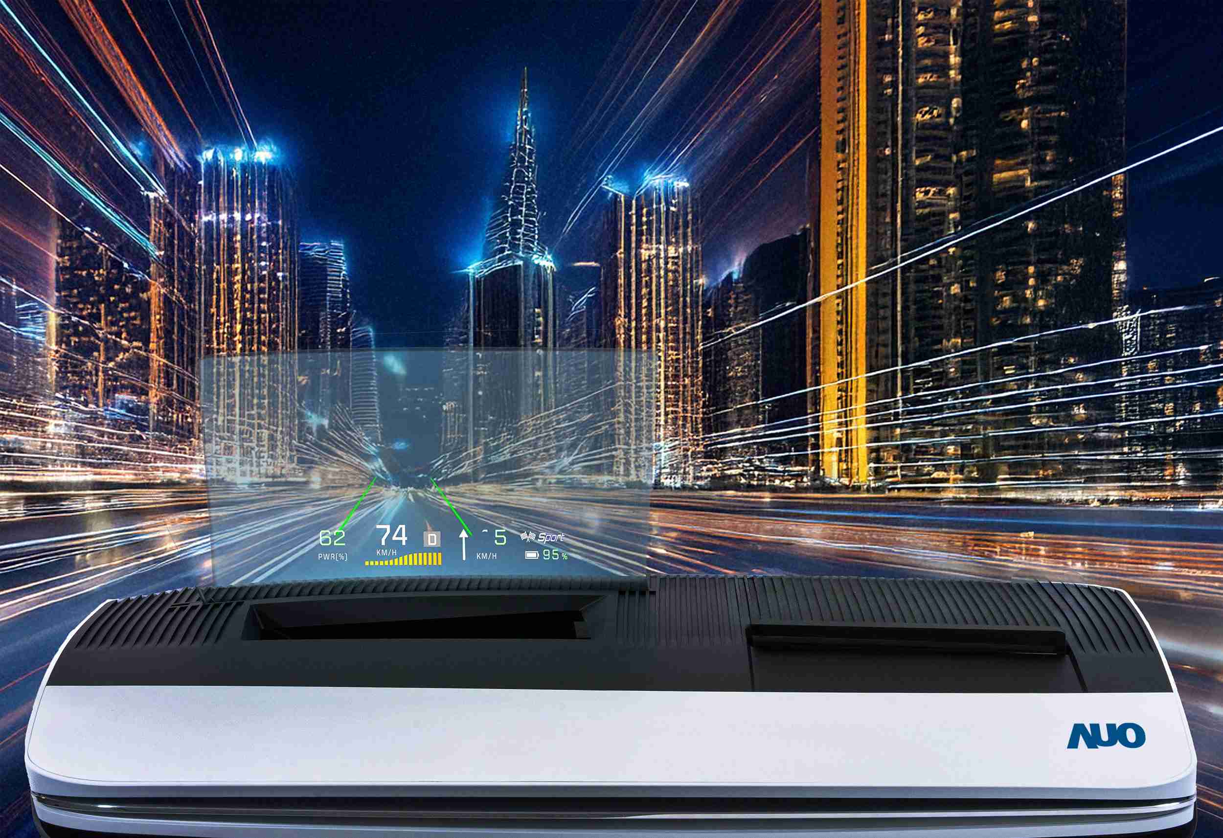 尊龙集团推出13吋Micro LED抬头显示器，，，提供高入眼亮度、、高色彩饱和度的显示质量，，，在阳光下或黑暗中都清晰可见，，，并利用Micro LED模块体积小的优势，，，，解决车用空间有限的痛点